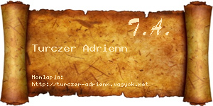 Turczer Adrienn névjegykártya